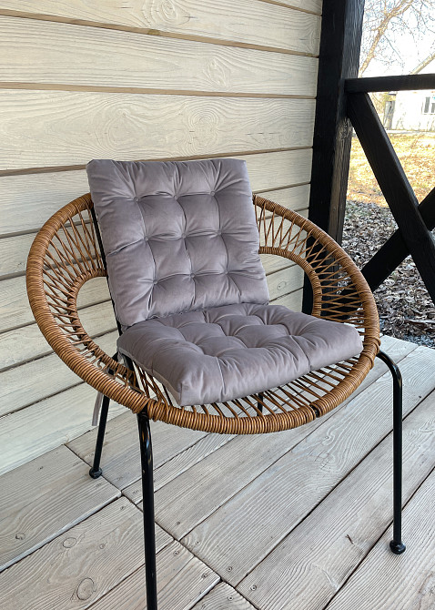 Подушка для стільців (40x40х5 см) Decorator Velour колір бузково-сірий​​​​​​​ 84-104 Київ - фото 6