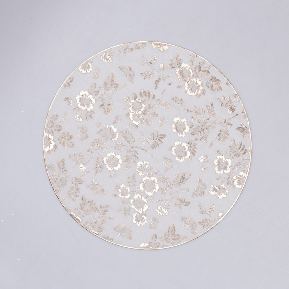Коврик для сервировки стола Flowers 38 см золото HP-36327-12GOLD Киев - изображение 1