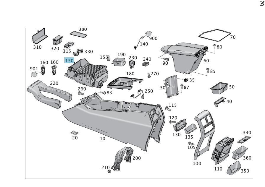 Mercedes-Benz  A1666806602 Підсклянник з підігрівом та охолодженням напоїв ML/GLE W166 GLE Coupe C292 GL/GLS X166 Одеса - фото 2