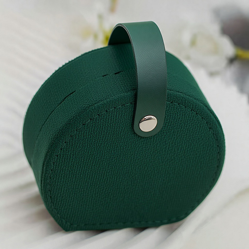 Скринька для прикрас футляр для зберігання коштовностей і аксесуарів футляр 10х9х5 см оксамит, зелений Кам'янець-Подільський - фото 2