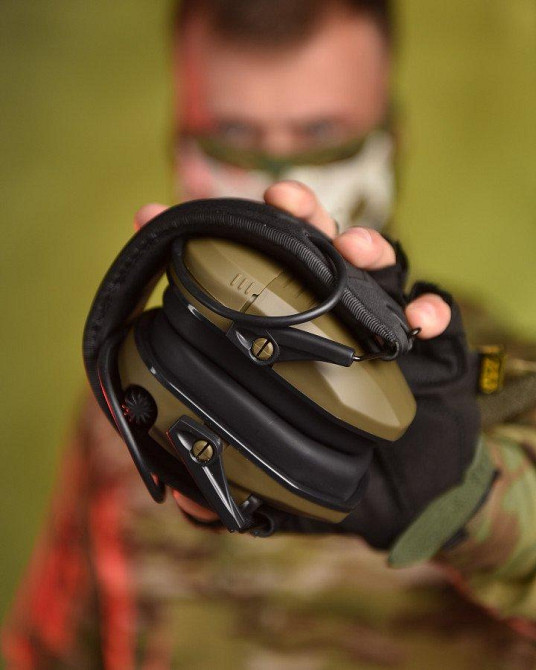 Навушники активні тактичні для стрільби ЗСУ олива розор Razor Одеса - фото 5