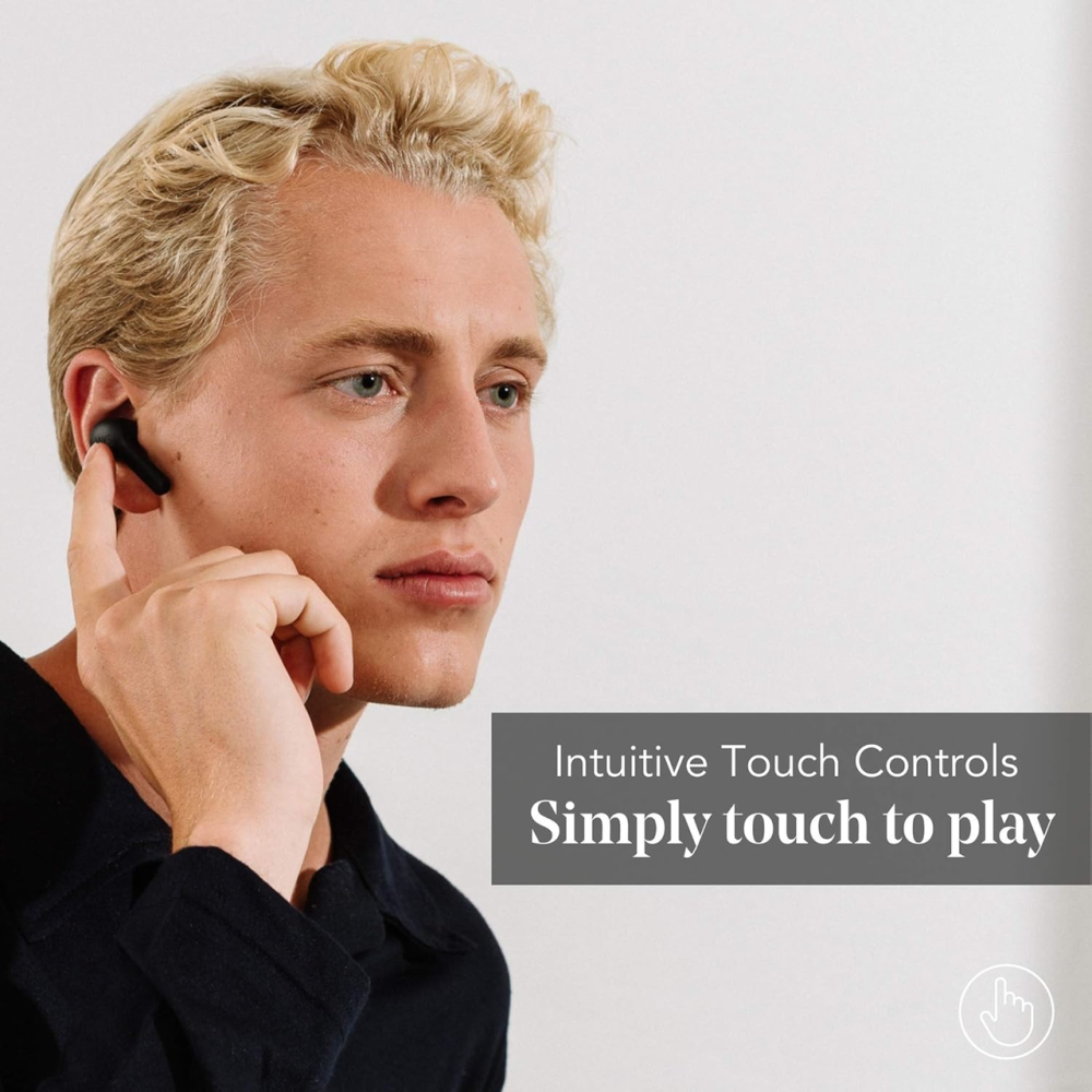 Бездротові навушники JAYS f-Five (F5TW01) Bluetooth True Wireless Black — Шведська якість звуку та свобода руху Київ - фото 8