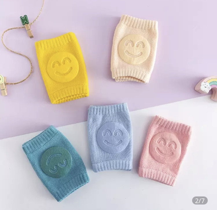 Наколенники детские для ползания, смайлик, желтые, отличные защитные наколенники Киев - изображение 5