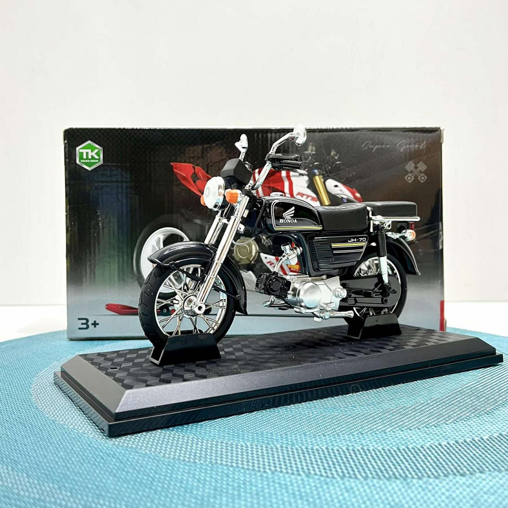 Мотоцикл металопластиковий звуки підсвічування гумові амортизація елементи 1:12 Чорний (BG 68-765) Чернігів - фото 2