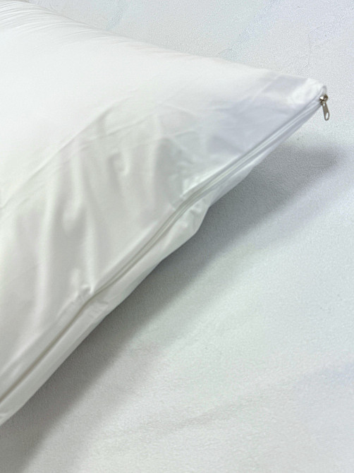 Ecotton Наволочка захисна Ecotton 70х70 см Аqua-stop водонепроникна на блискавці Біла Коломия - фото 3