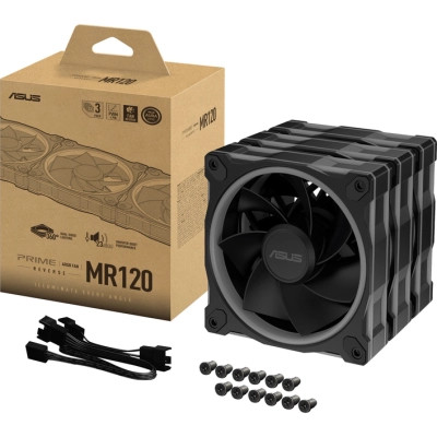 Кулер для корпуса ASUS PRIME MR120 REVERSE ARGB BLACK 3IN1 (90DA00L0-B09020) Винница - изображение 7
