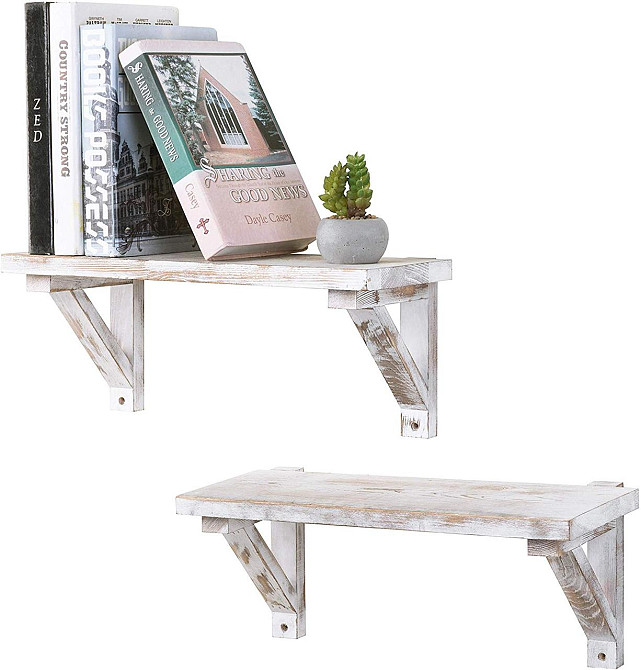 Настінна книжкова полиця "Лоліта" шеббі Миколаїв - фото 4