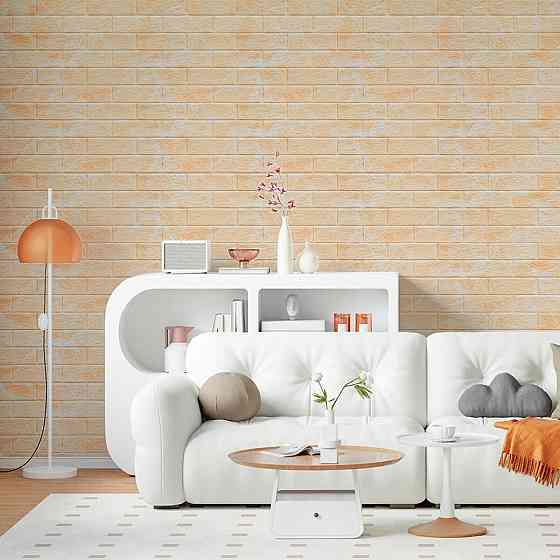 Декоративна 3D панель самоклейка 700х770х5мм Мармур бежевий(цегла) (062) SW-00000032 Київ