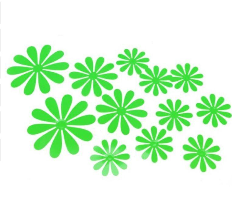 Салатовые цветы на стену - 12шт. Киев - изображение 2