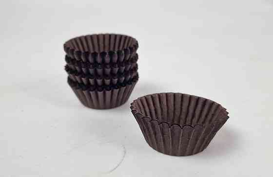 Тартолітка для кексів 4А кругла коричнева D35 H20 (100 шт.) (1 уп.) Харків