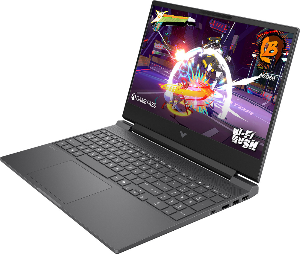 HP Victus 15-fb3065ua 15.6" FHD IPS,300n/Ryzen AI 7-350 (5.0)/24Gb/SSD512Gb/RTX 5060,8GB/DOS/Сірий Вінниця - фото 3