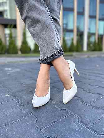 Nivelle Туфлі жіночі NIVELLE срібні натуральна шкіра-сатин каблук 10см 36р.-23.5см 37р.-24см 38 Коломия