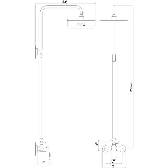 Душевая система Globus Lux QUEENSLAND GLQU-0077 (000010148) Киев