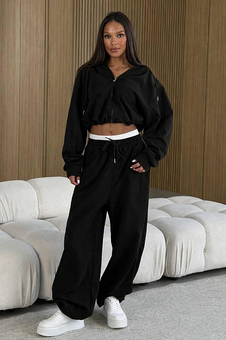 Жіночий стильний повсякденний костюм двійка тринитка петля Одеса - фото 1