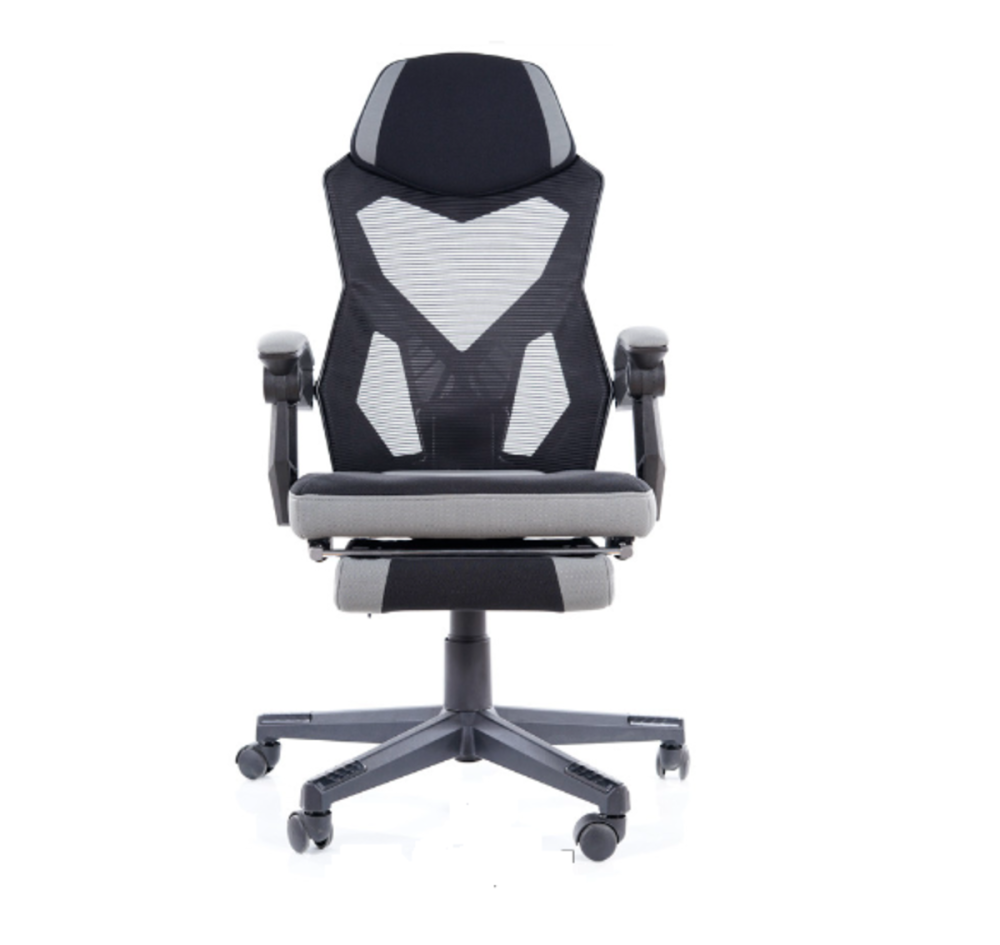 Крісло поворотне Q-939 чорне/сіре Днепр - изображение 8