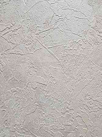 Шпалери вінілові на флізеліні гарячого тиснення DU&KA 1.06х10 вензель основа під штукатурку сірі коричневі Київ