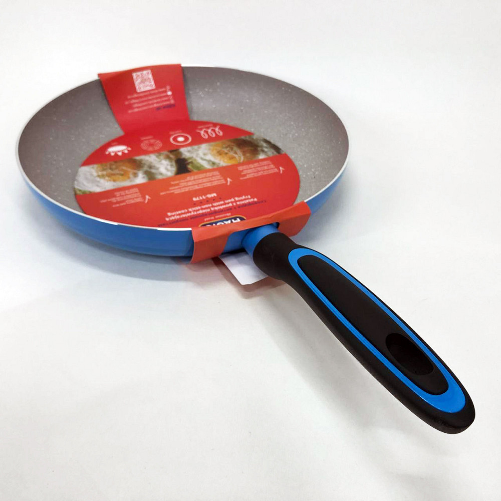 Сковорода для приготовления на газовой плите, Литая алюминиевая сковорода Глубокая для кухни UV-69 Львов - изображение 10