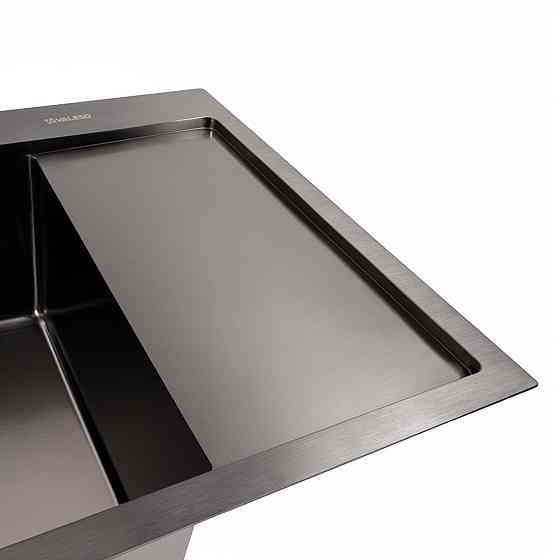 VALESO Кухонна мийка CM 65*50 L чорна PVD VALESO Handmade (круглий сифон 3,0/0,8) Київ