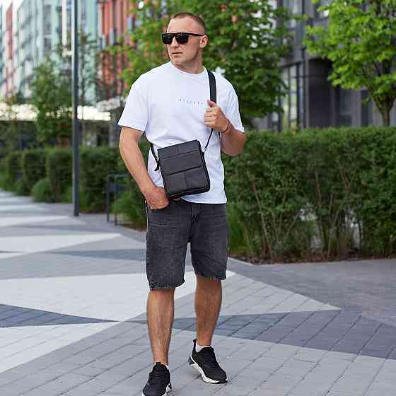 Чоловіча шкіряна сумка через плече BEXHILL TD-21334A Київ