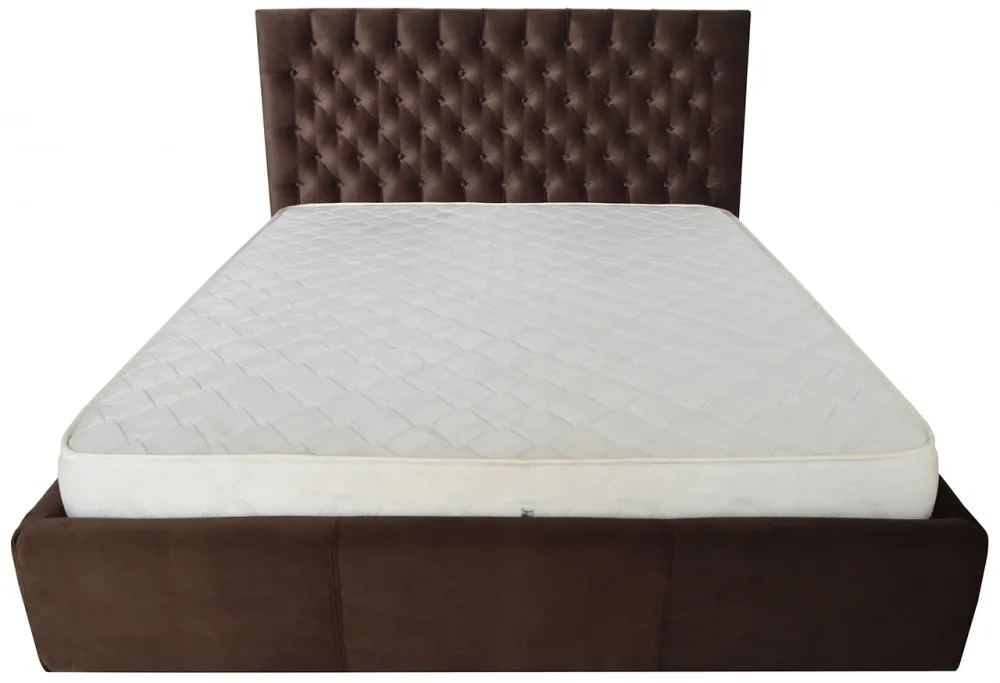 Кровать Двуспальная Cambridge Comfort 160 х 190 см Missoni 011 С подъемным механизмом и нишей для белья Темно-коричневый Киев - изображение 2