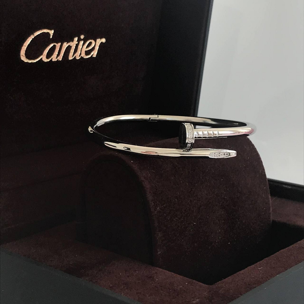 Cartier браслет цвях покриття білим золотом/картина браслет цвях Одеса - фото 3