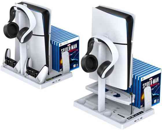 Подставка PS5 Fat / Slim с охлаждением зарядка для геймпада OIVO IV-P5246XW Киев