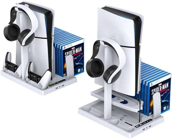 Подставка PS5 Fat / Slim с охлаждением зарядка для геймпада OIVO IV-P5246XW Киев - изображение 5