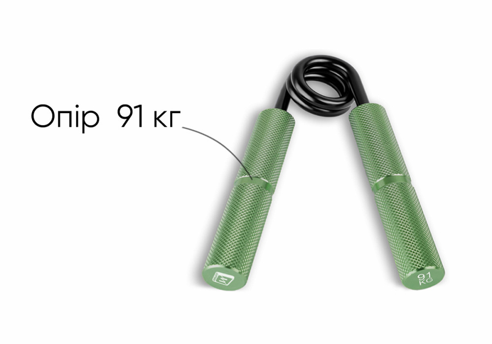 EasyFit Кистьовий еспандер EasyFit Hand Grip PRO 91 кг зелений (200 lb) Коломия - фото 5
