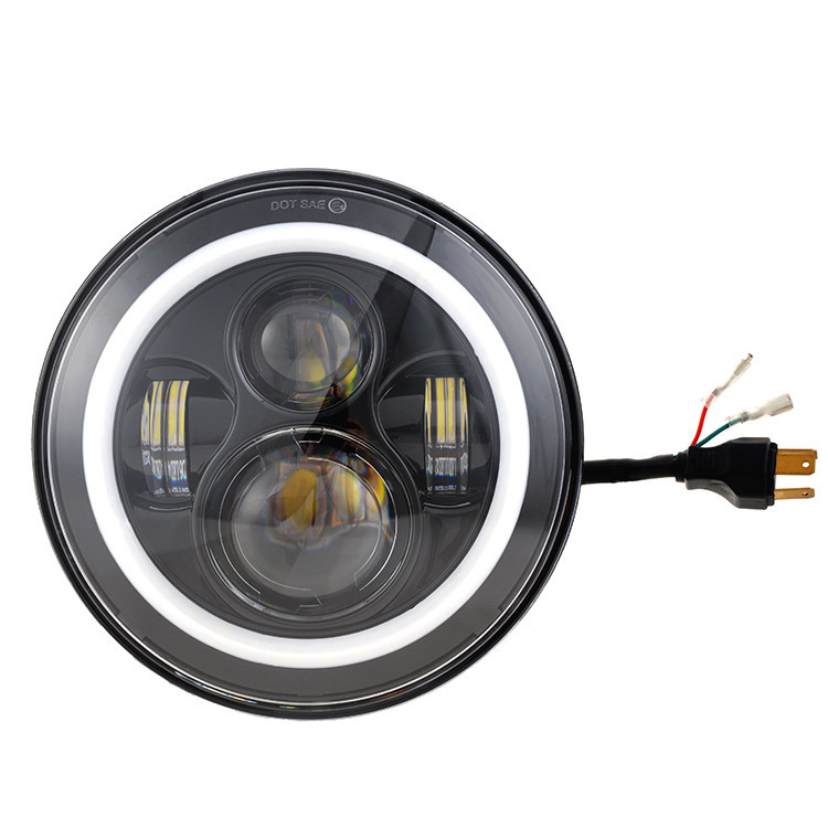 Фара головного світла LED40W (ближній + дальній + ходові вогні 7 дюймів (ГАЗ, КамАЗ, УАЗ, ЗІЛ, МАЗ, ВАЗ) Мукачево - фото 9