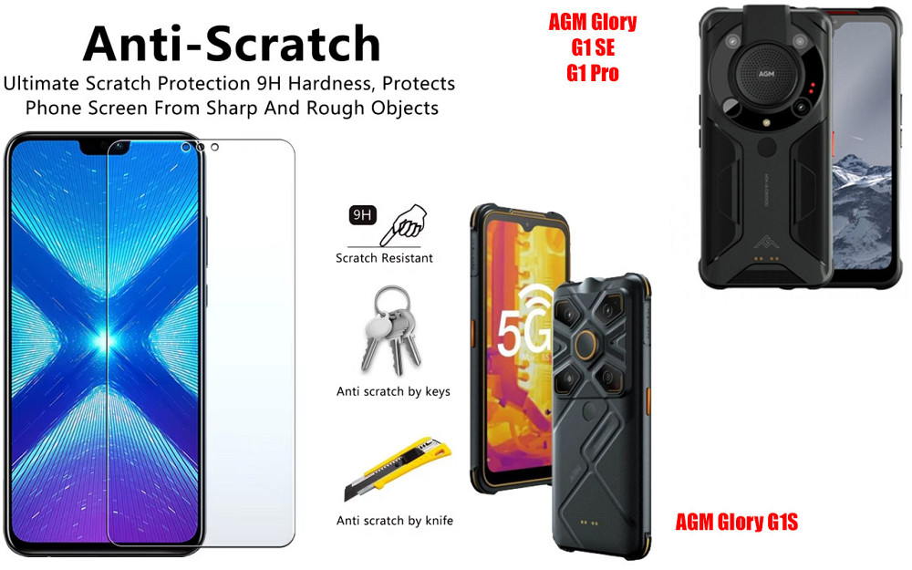 Защитное стекло NeoGlass для AGM Glory G1 SE, G1S, G1 Pro – ультрапрозрачное и устойчивое Киев - изображение 1