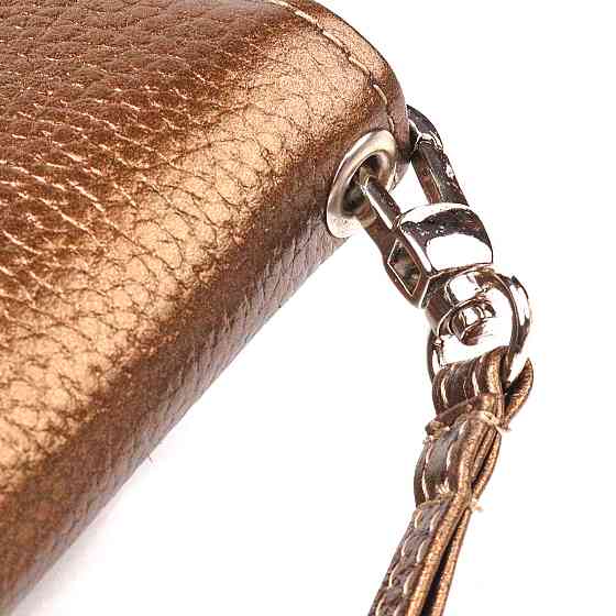 Неповторимый кошелек с отливом для женщин из натуральной кожи флотар CANPELLINI 21614 Коричневый Киев