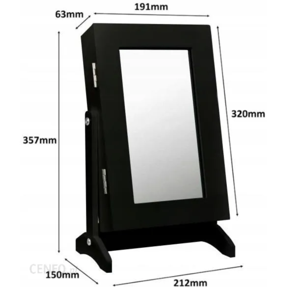 Шафка для прикрас Chomik SOFIA настільна чорний Київ - фото 5