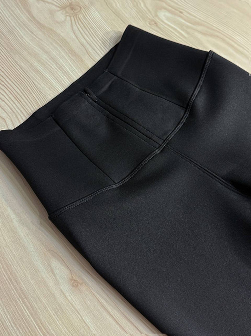 Лосини жіночі Alia 986 утеплені з корсетом і пуш ап чорні, чорний, 2XL Київ - фото 14