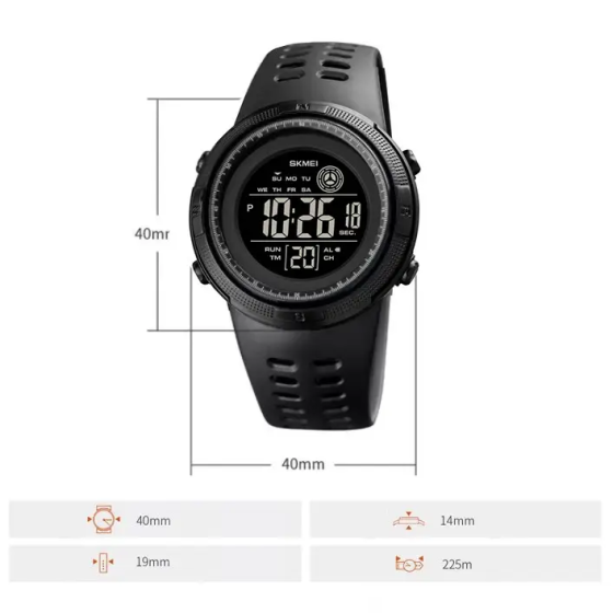 Годинник дитячий наручний спортивний Skmei 1773 (Чорний з чорним) Київ