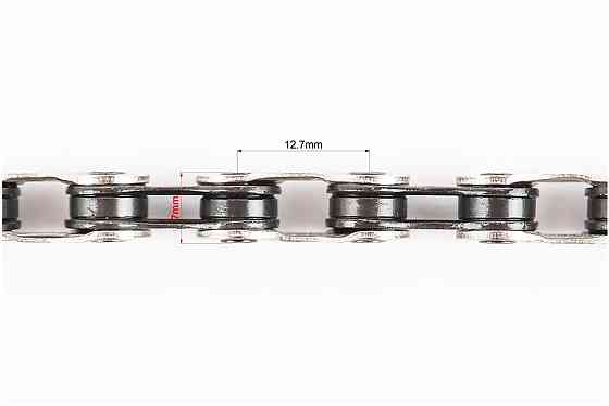 Ланцюг приводний 1/2х3/32х116L 8 швидкостей, сріблясто-чорний OCTO Київ