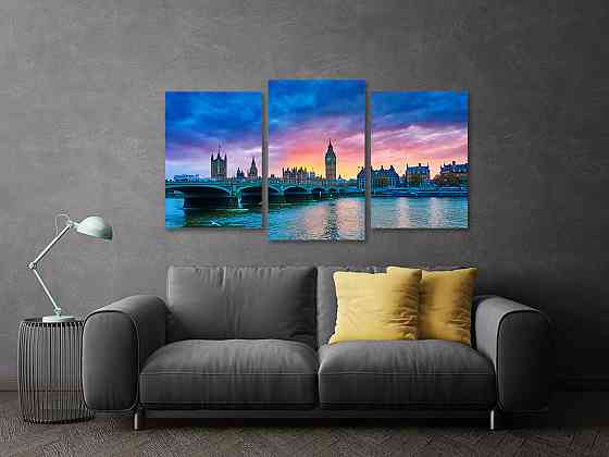 Модульная картина в гостиную / спальню   Велика Британія   Art-730_3 100x150 см Киев
