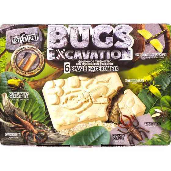 Креативна творчість для проведення розкопок "BUGS EXCAVATION" жуки укр (6), шт Київ