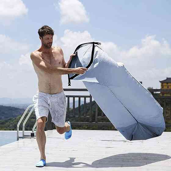 Ламзак з підголовником Naturehike NH20FCD06, блакитний Київ