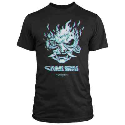 Футболка Jinx Cyberpunk 2077 - Glitch Samurai Premium Tee Black, M (JINX-11911M) Винница