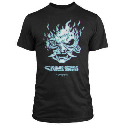 Футболка Jinx Cyberpunk 2077 - Glitch Samurai Premium Tee Black, M (JINX-11911M) Вінниця - фото 1