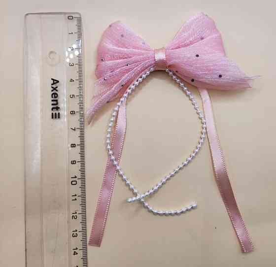 Комплект заколок "Бантики зі стрічками" 2 шт Сміла