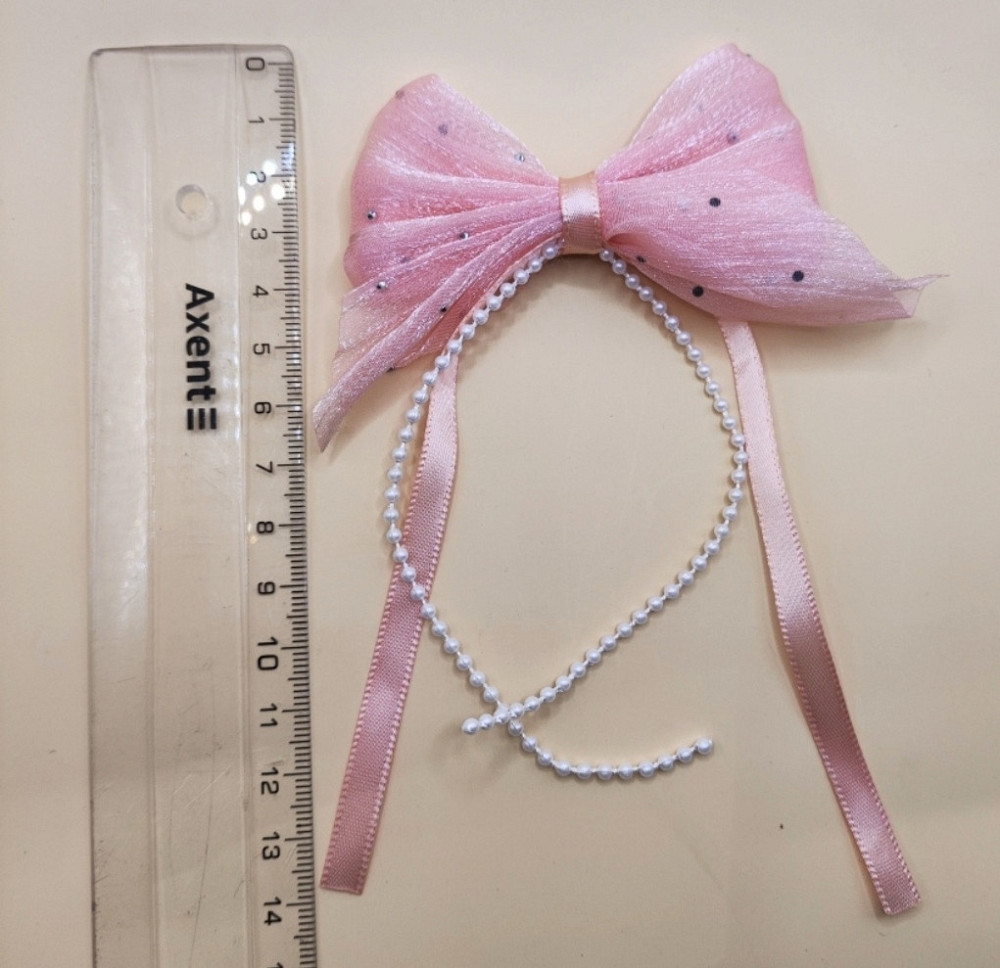 Комплект заколок "Бантики зі стрічками" 2 шт Сміла - фото 4