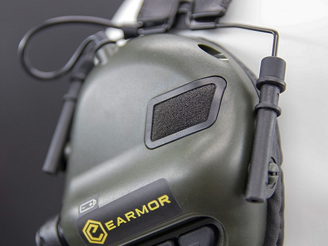 Тактические активные наушники Earmor М32Н с креплением и гарнитурой под шлем Черный Винница - изображение 5