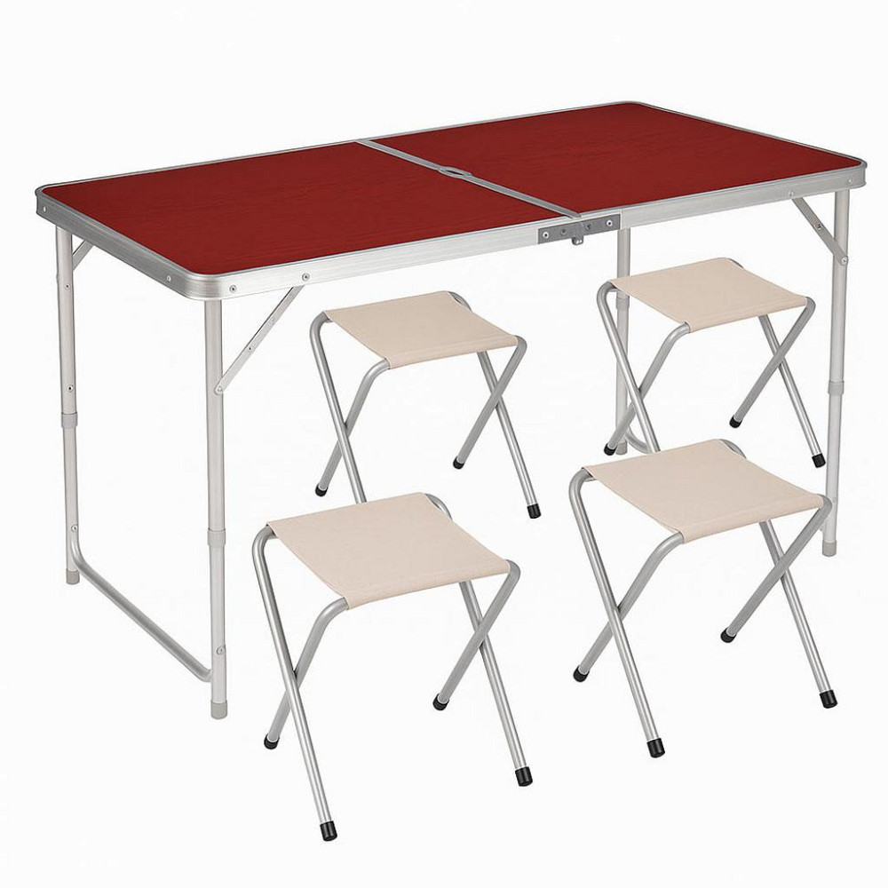 Раскладной стол для пикника + 4 стула, 120x70x60см / Стол для кемпинга / Туристический стол складной Киев - изображение 1