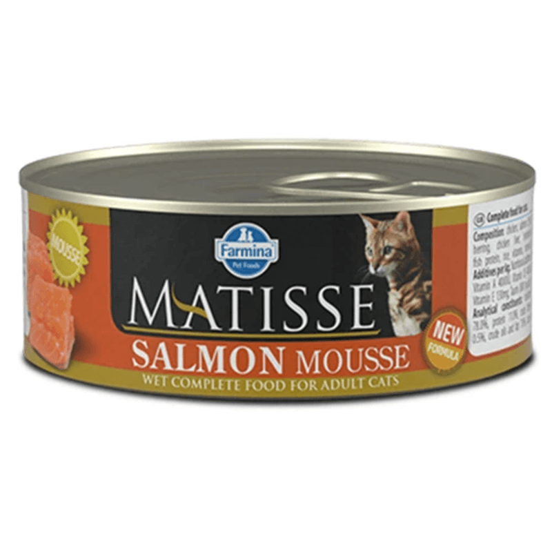 Вологий корм Farmina Matisse Cat Mousse Salmon для дорослих котів, з лососем, 85 г Київ - фото 1