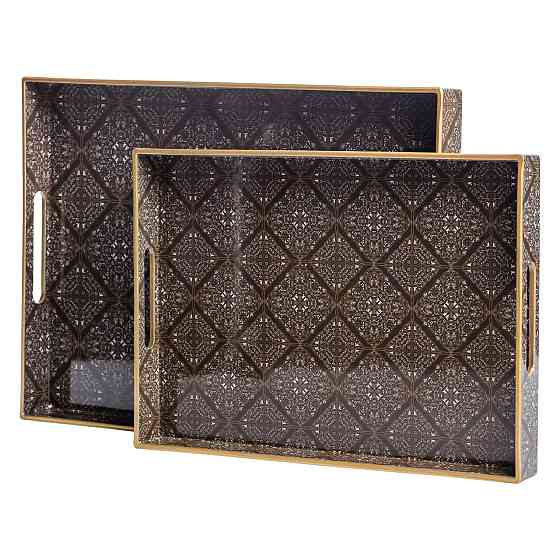 Набір прямокутних підносів для їжі 2 шт 40x30 см Київ