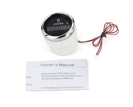 Цифровой Счетчик Моточасов I Gauge 52Mm (Черный) Led Дисплей Днепр