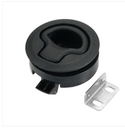 Засувка Пластикова Чорна Кругла C14005B Київ - фото 1