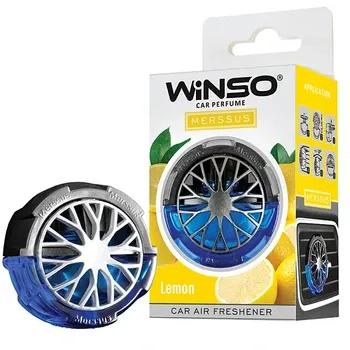 Освіжувач повітря WINSO Merssus Lemon – заряд свіжості і цитрусової енергії у вашому авто Ковель - фото 1