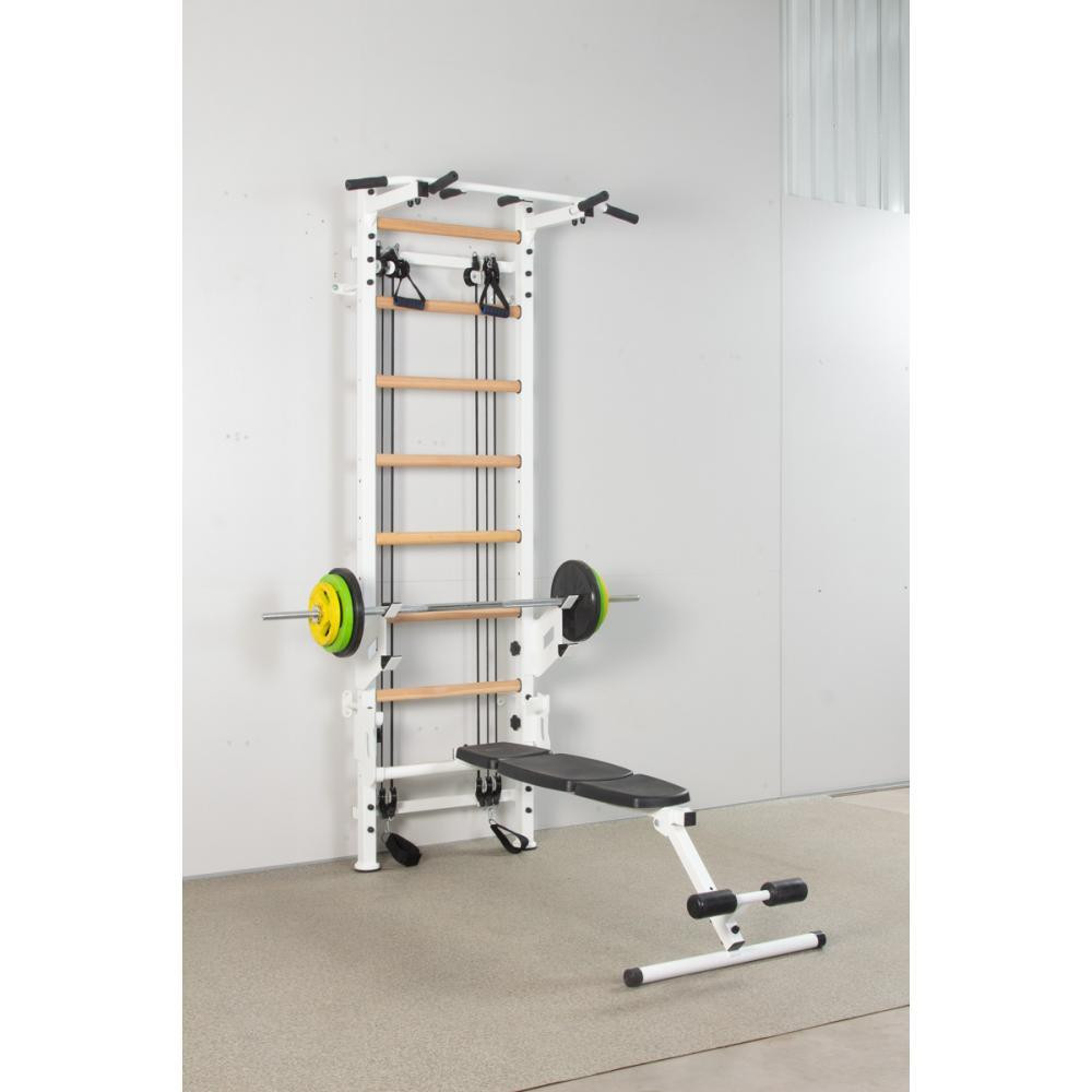 Шведская стенка с эспандерами CrossFulWhite спортивная для детей и взрослых усиленная металлическая для семьи Кам'янське - фото 10